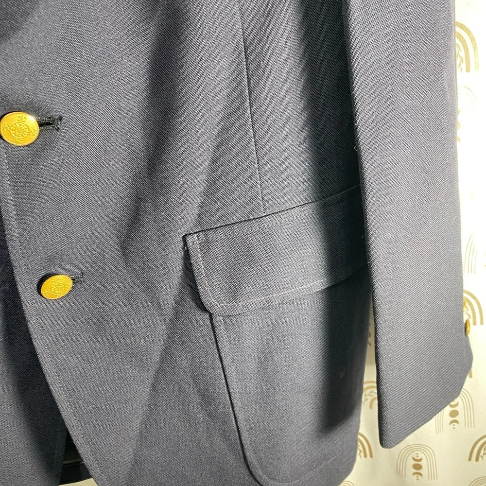 Classic Navy Blazer with Gold Buttons
